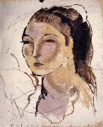 Head portrait of woman